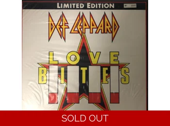 Def Leppard - Love Bites - limited Edition 3 Track 12" Box Set Containing Four Prints